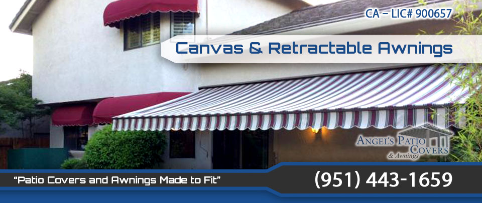  alumawood patio covers decks canvas awings in Moreno Valley Menifee CA 